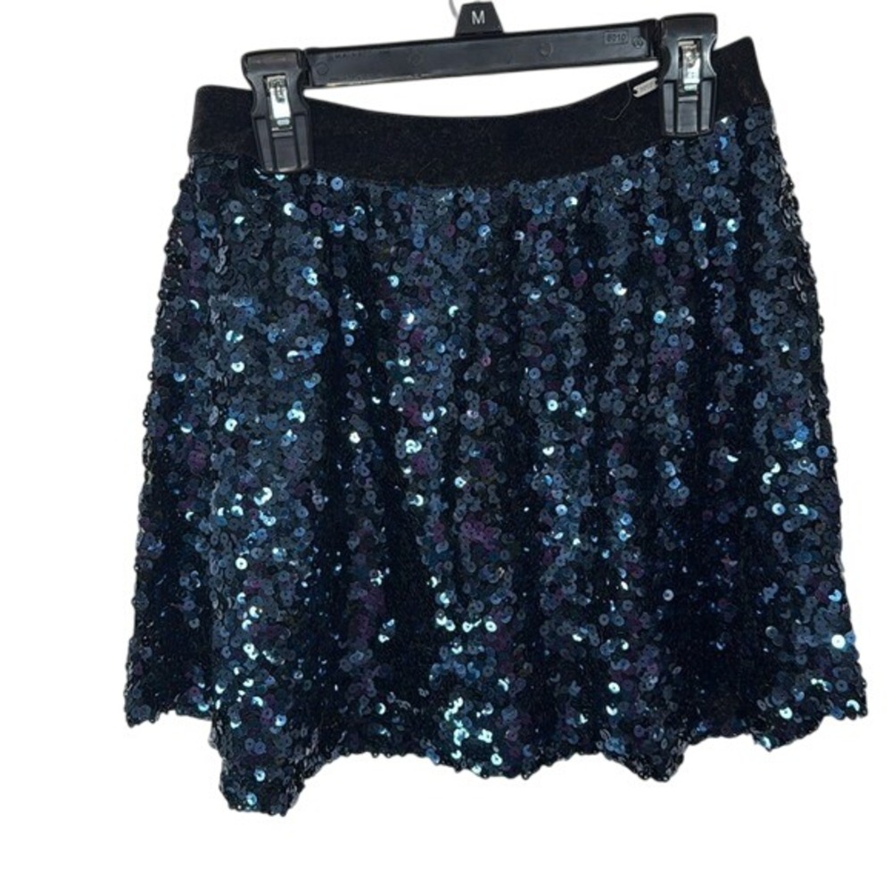 Aeropostale Blue Sequin Mini Skirt, Party, Night Out, Cocktail, Sparkly, Cute